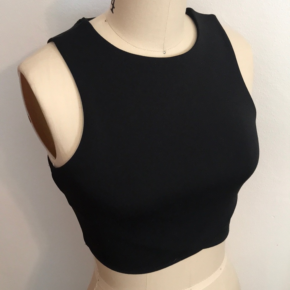 Express Black Crop Top